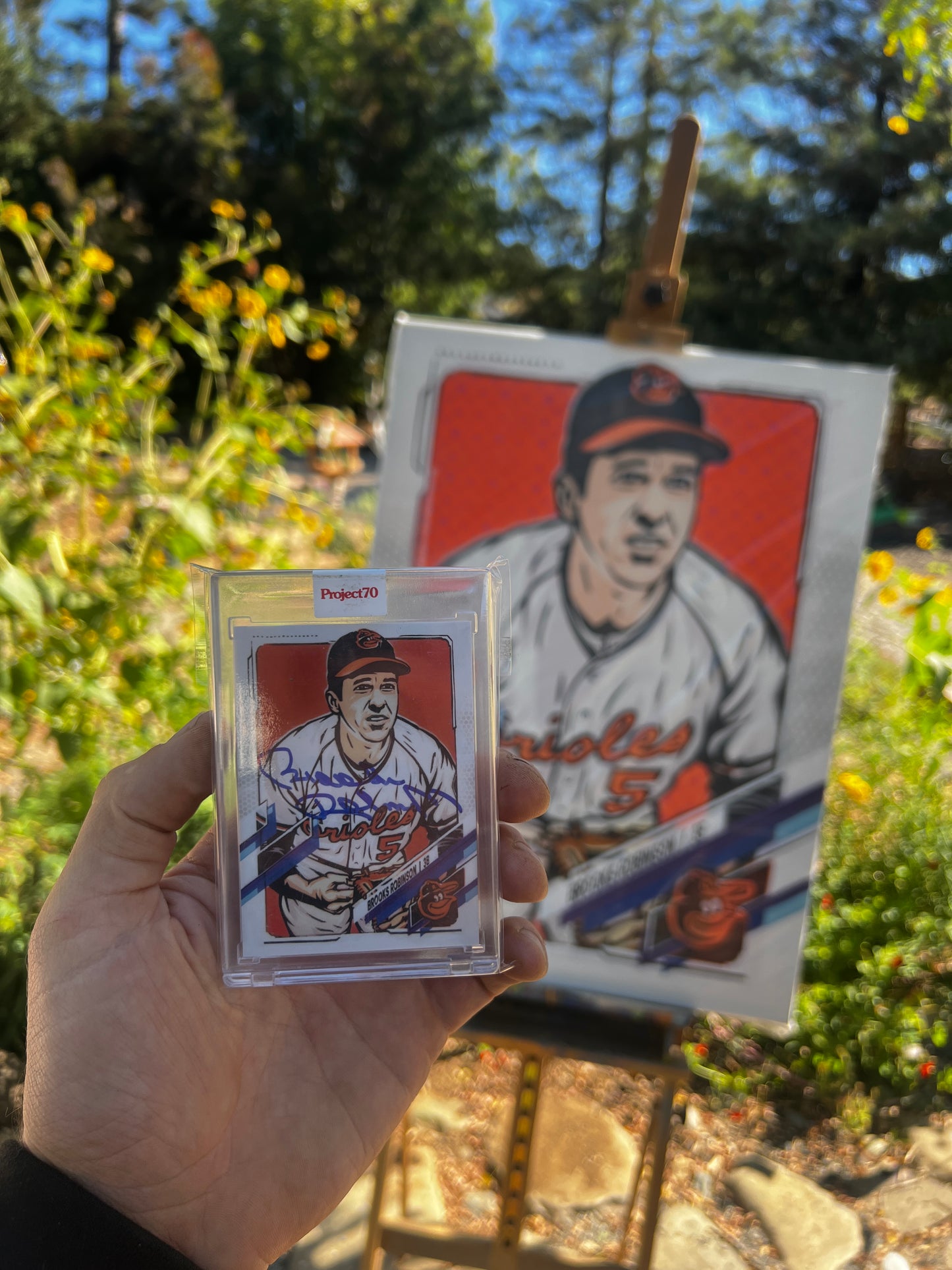 Brooks Robinson Original Topps Card Art