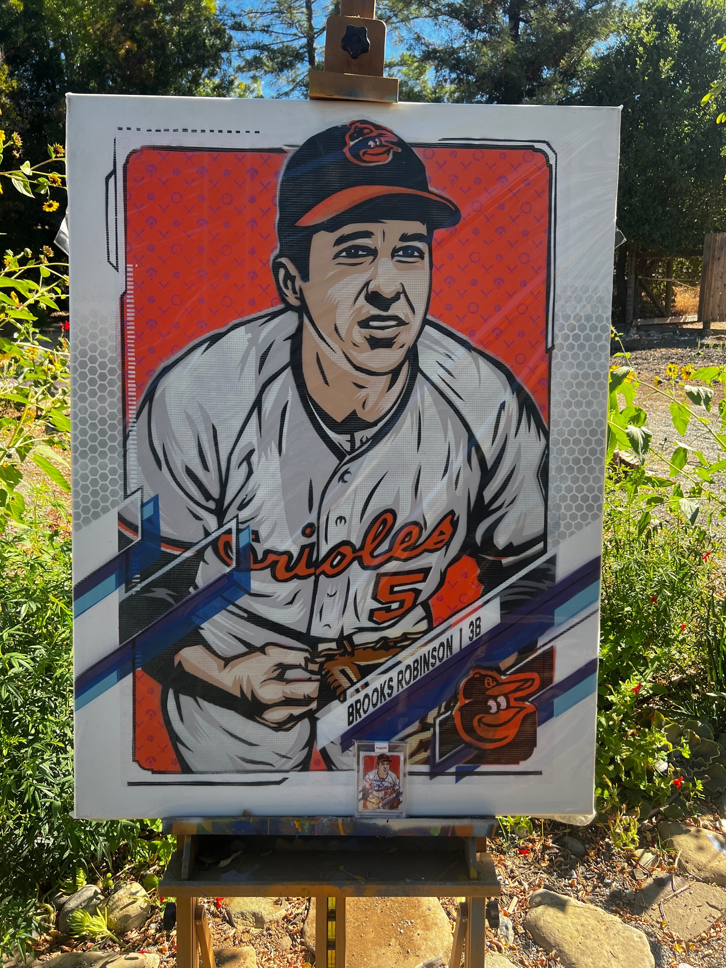 Brooks Robinson Original Topps Card Art