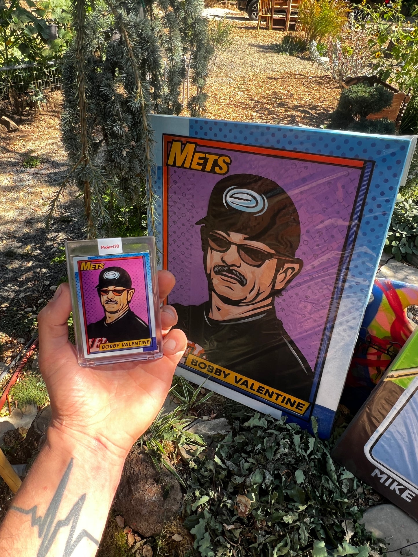 Bobby Valentine Original Topps Card Art