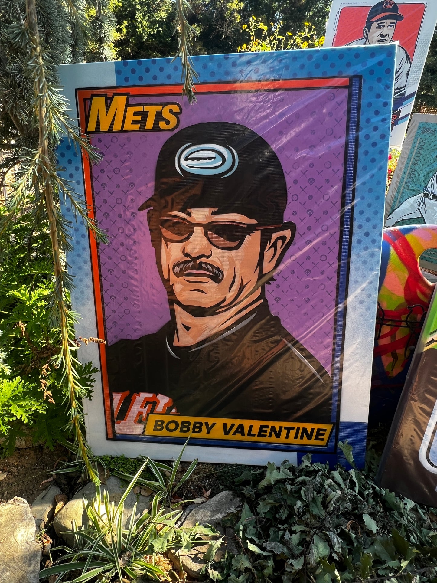 Bobby Valentine Original Topps Card Art