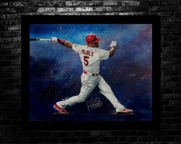 Albert Pujols AUTOGRAPHED original work of art