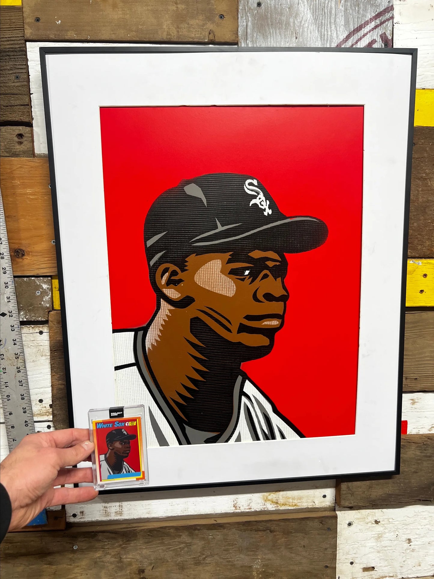 Frank Thomas Original Topps Card Art