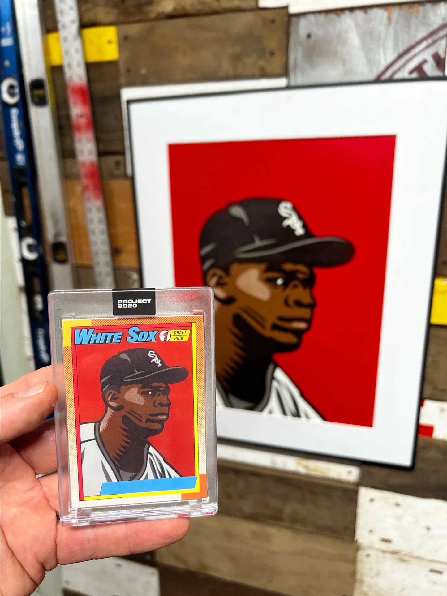 Frank Thomas Original Topps Card Art