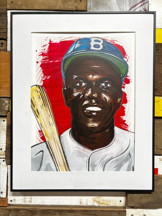 Jackie Robinson Original Topps Card Art