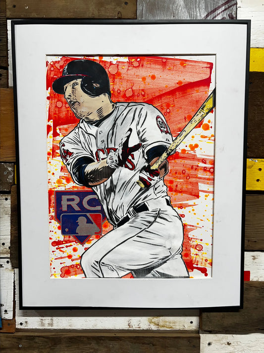 Mike Trout Original Topps Card Art